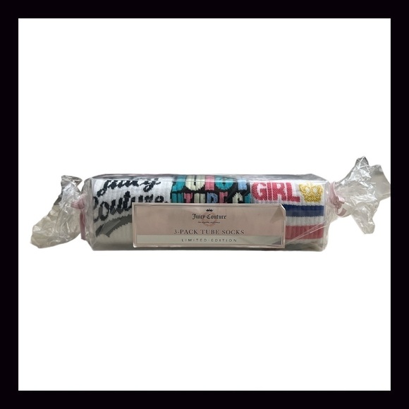 Juicy Couture Tube Socks Limited Edition New In Box - Picture 3 of 6